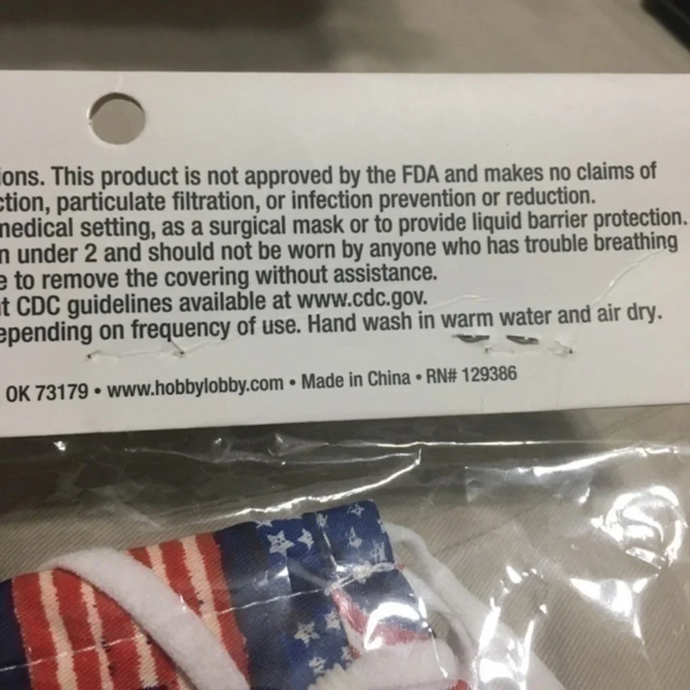 Fashion face mask American Flag